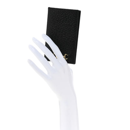 Gucci Textured Dollar Calfskin Horsebit Card Holder Black 2 of 8