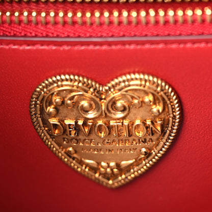 Dolce & Gabbana Calfskin Medium Devotion Crossbody Bag Red 6 of 8