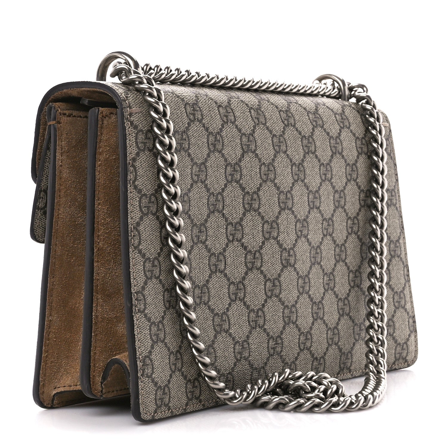 Gucci GG Supreme Monogram Small Dionysus Shoulder Bag Taupe 3 of 12