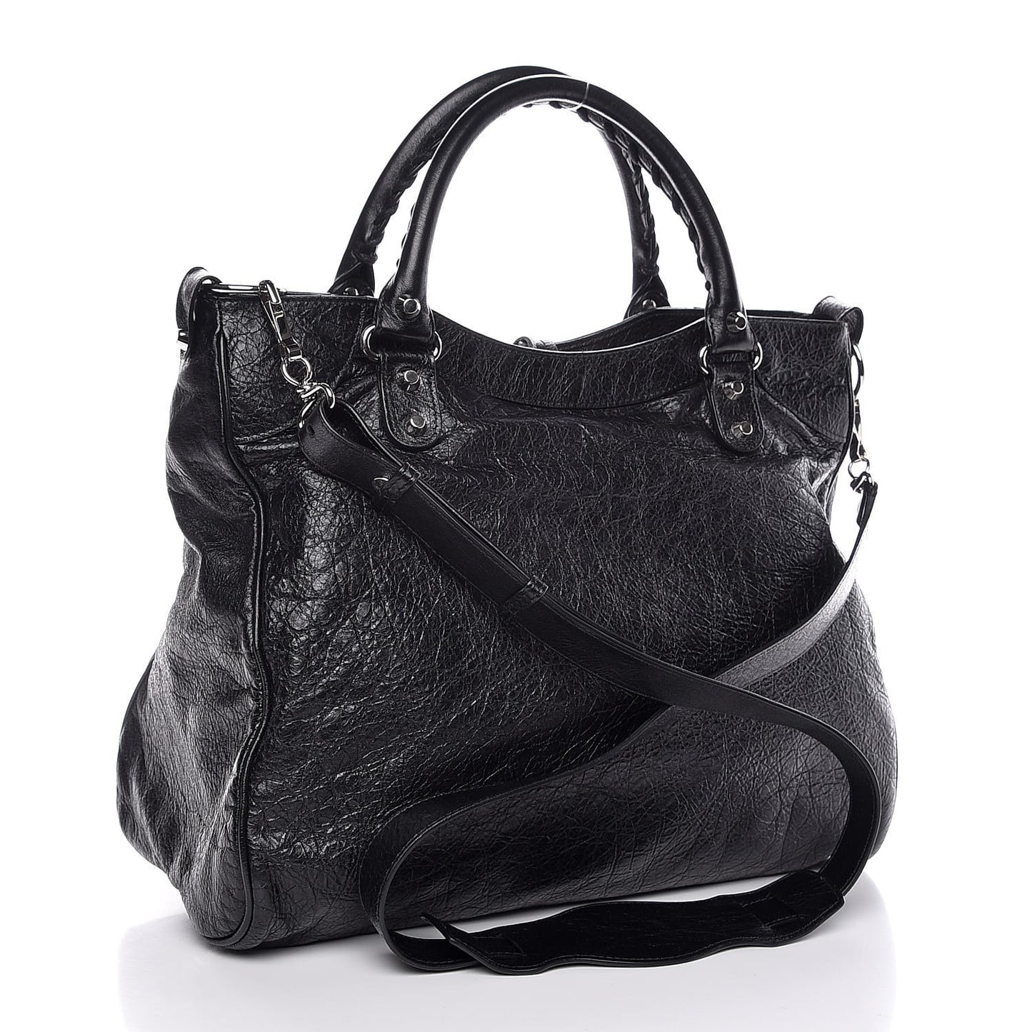 Agneau Classic Silver Hardware Velo Black