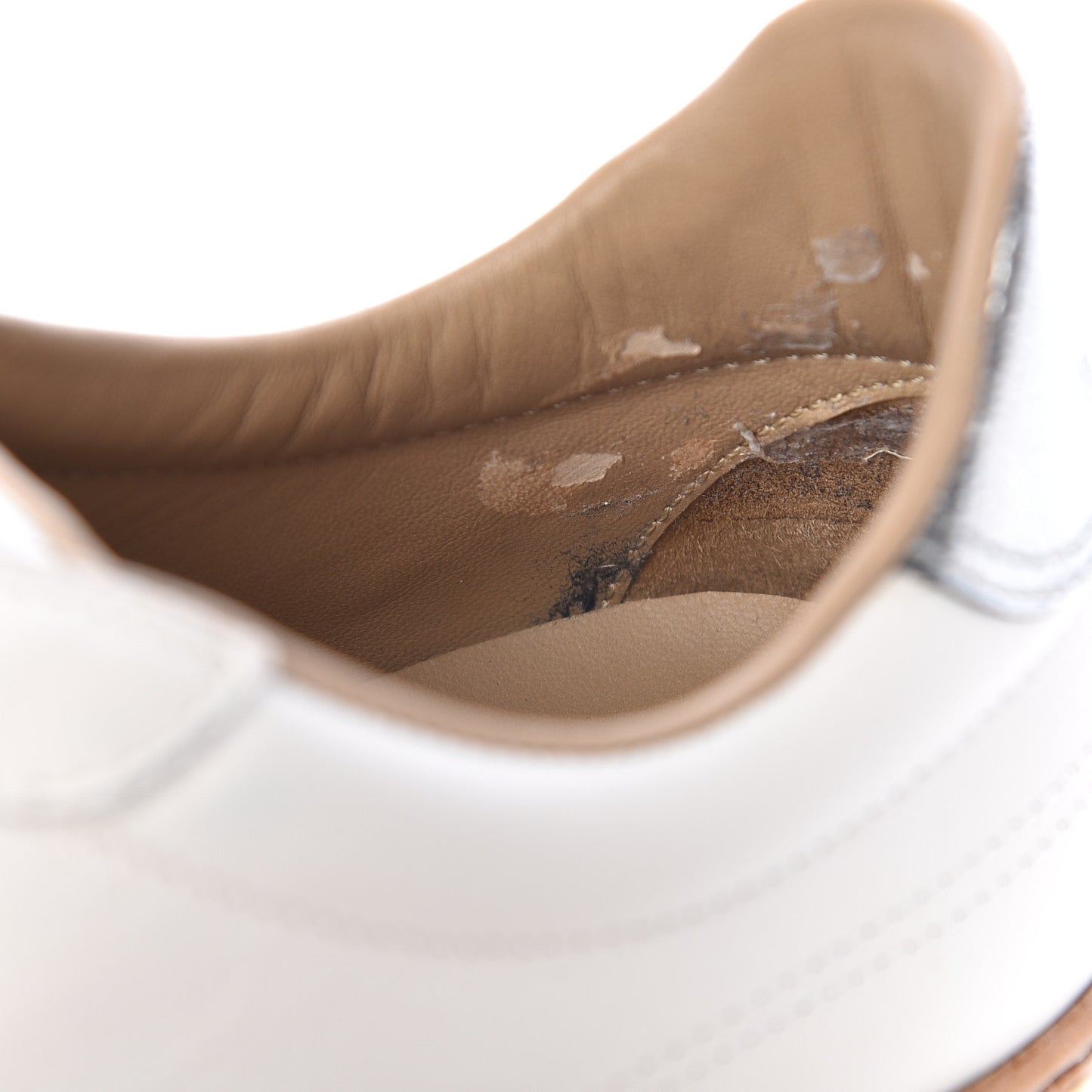 Calfskin Polo Sneakers 37 White