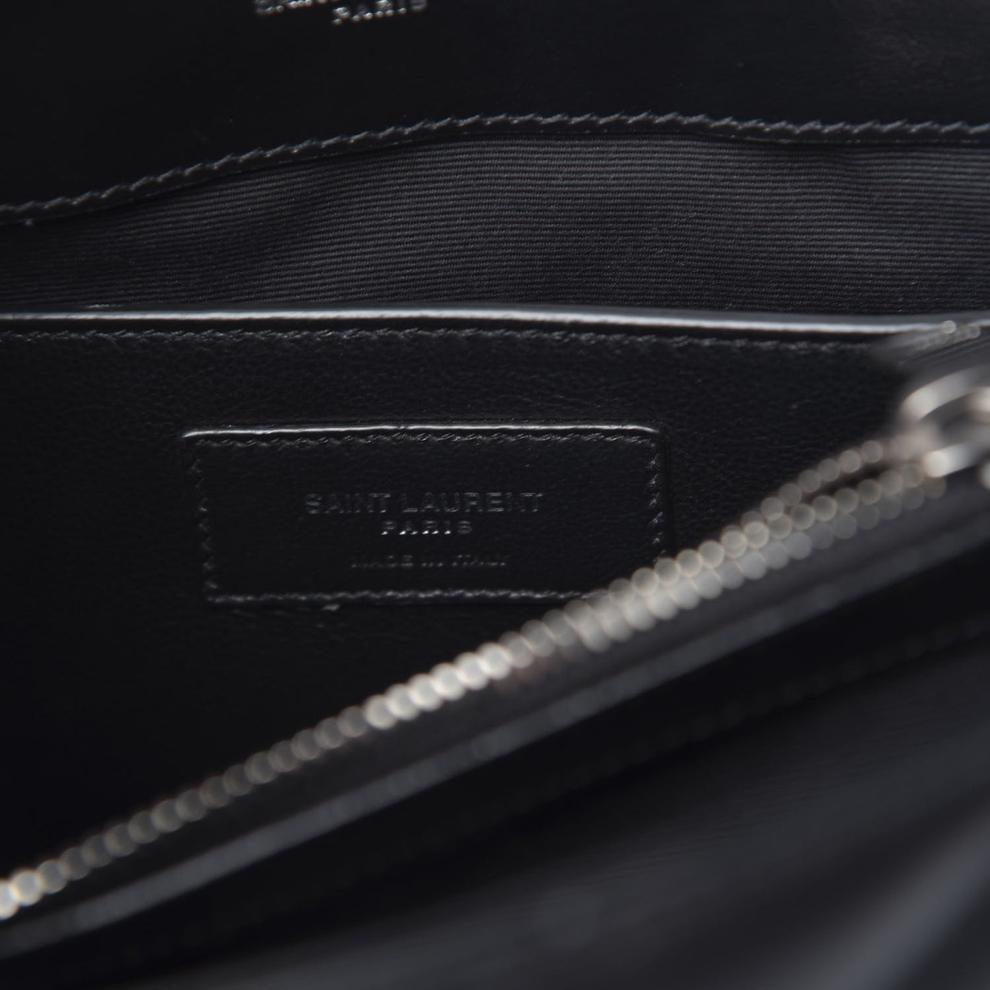 Calfskin Y Quilted Monogram Small Loulou Chain Satchel Black