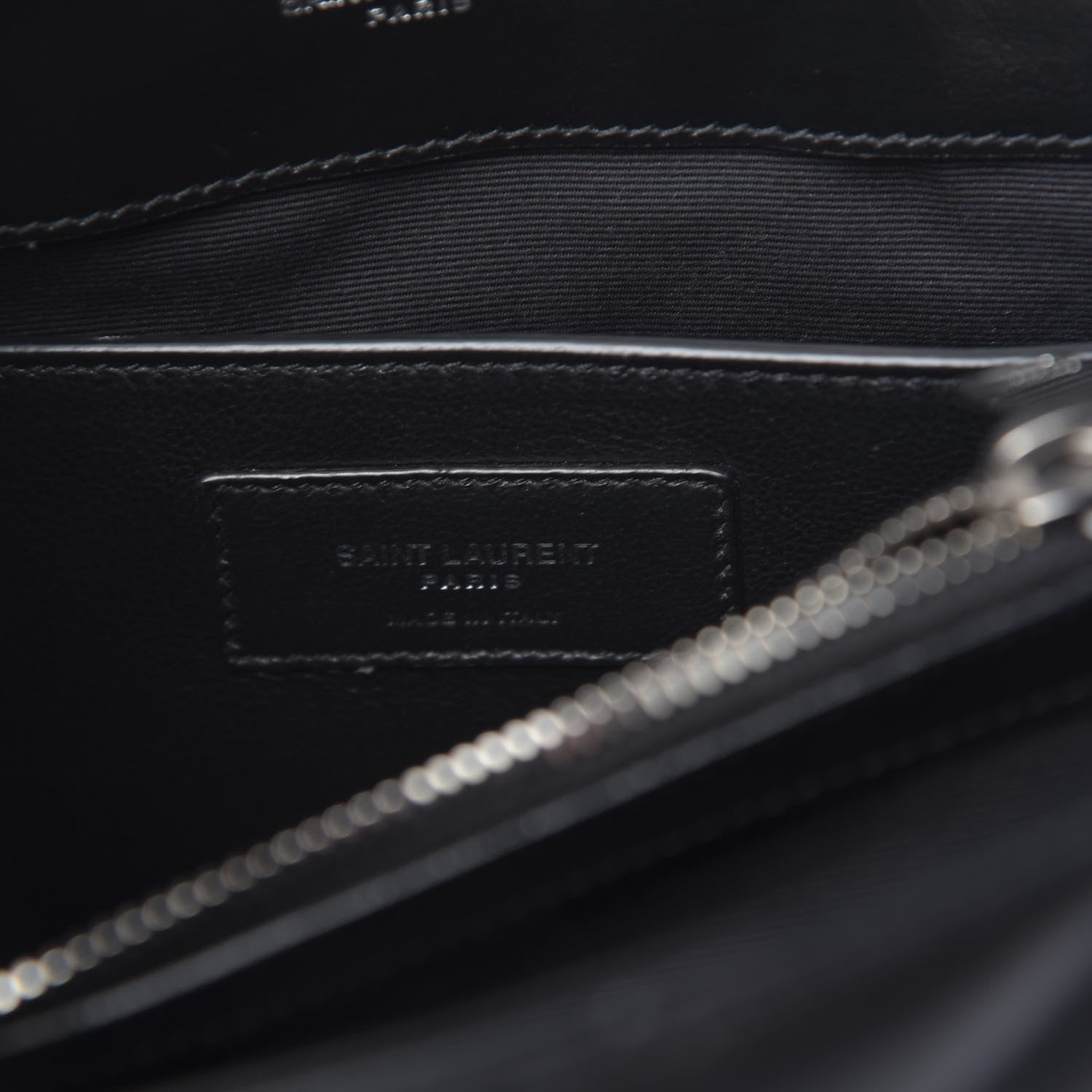 Saint Laurent Calfskin Y Quilted Monogram Small Loulou Chain Satchel Black 7 of 10