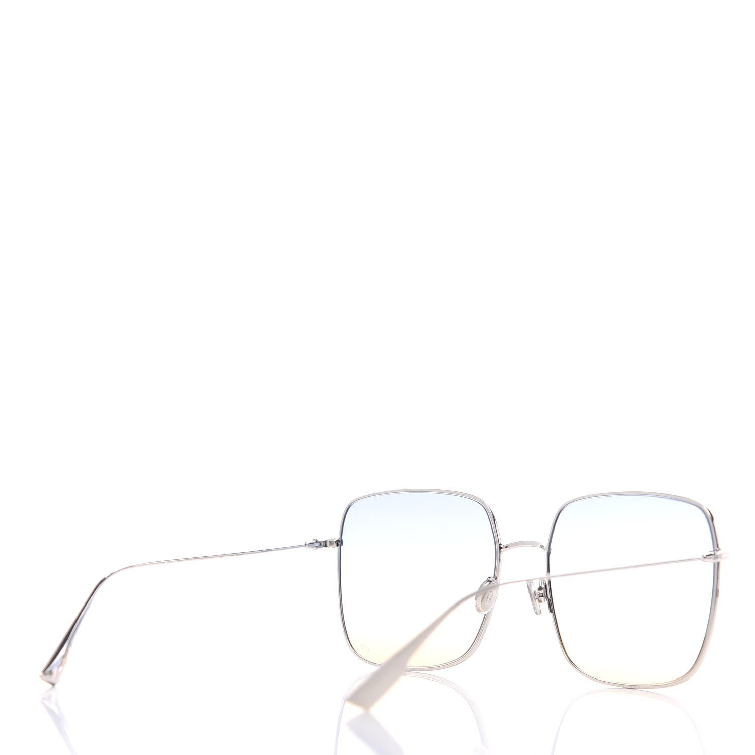 Christian Dior Metal Stellaire 1 Sunglasses Silver Blue Yellow 4 of 8