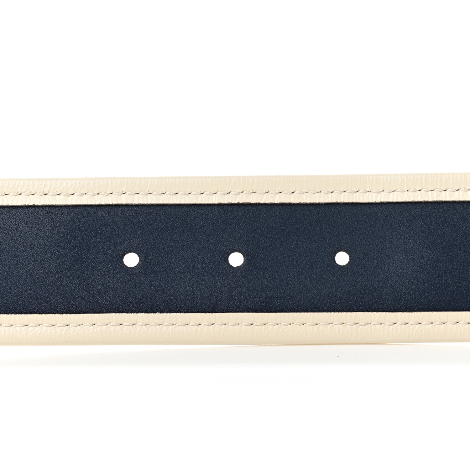 Gucci Azalea Calfskin Matelasse Diagonal Nickel Torchon Double G 40mm Belt 80 32 Blue Agata Mystic White 5 of 5
