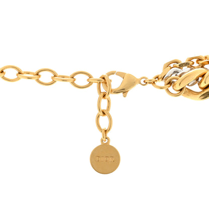 Christian Dior Metal 30 Montaigne Multi Chain Necklace Gold Silver 4 of 4