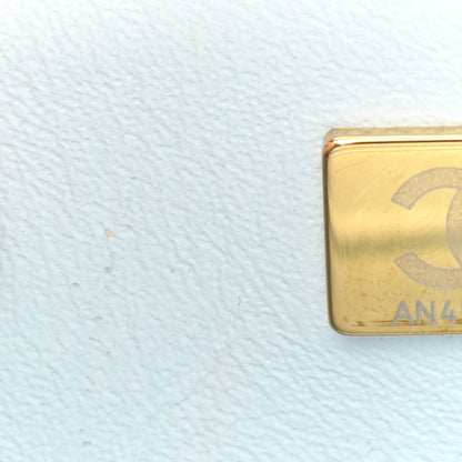 Chanel Lambskin Quilted Mini Top Handle Rectangular Flap Light Blue 7 of 13