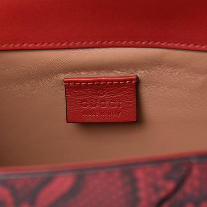 Gucci Elaphe Radiata Small Osiride Shoulder Bag Hibiscus Red 8 of 10