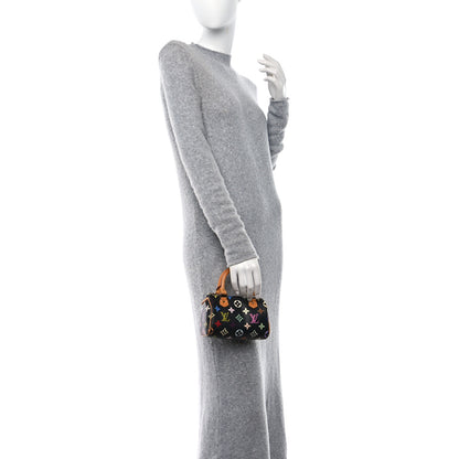 Louis Vuitton Monogram Multicolor Mini Sac HL Speedy Black 2 of 18