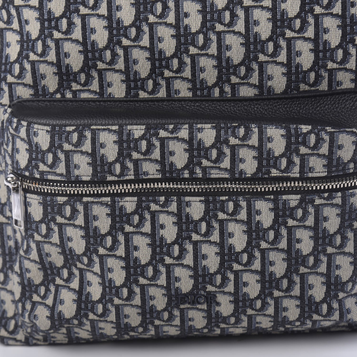 Christian Dior Oblique Calfskin Rider Backpack Beige Black 8 of 9