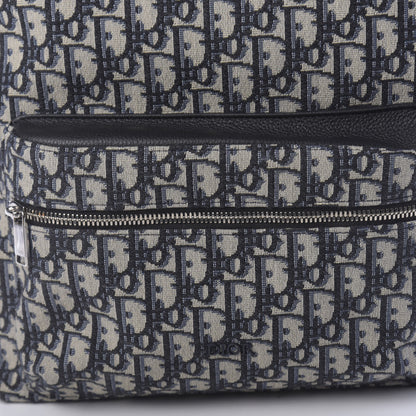 Christian Dior Oblique Calfskin Rider Backpack Beige Black 8 of 9