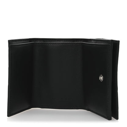 Bottega Veneta Nappa Maxi Intrecciato Tri-Fold Wallet Black 5 of 8