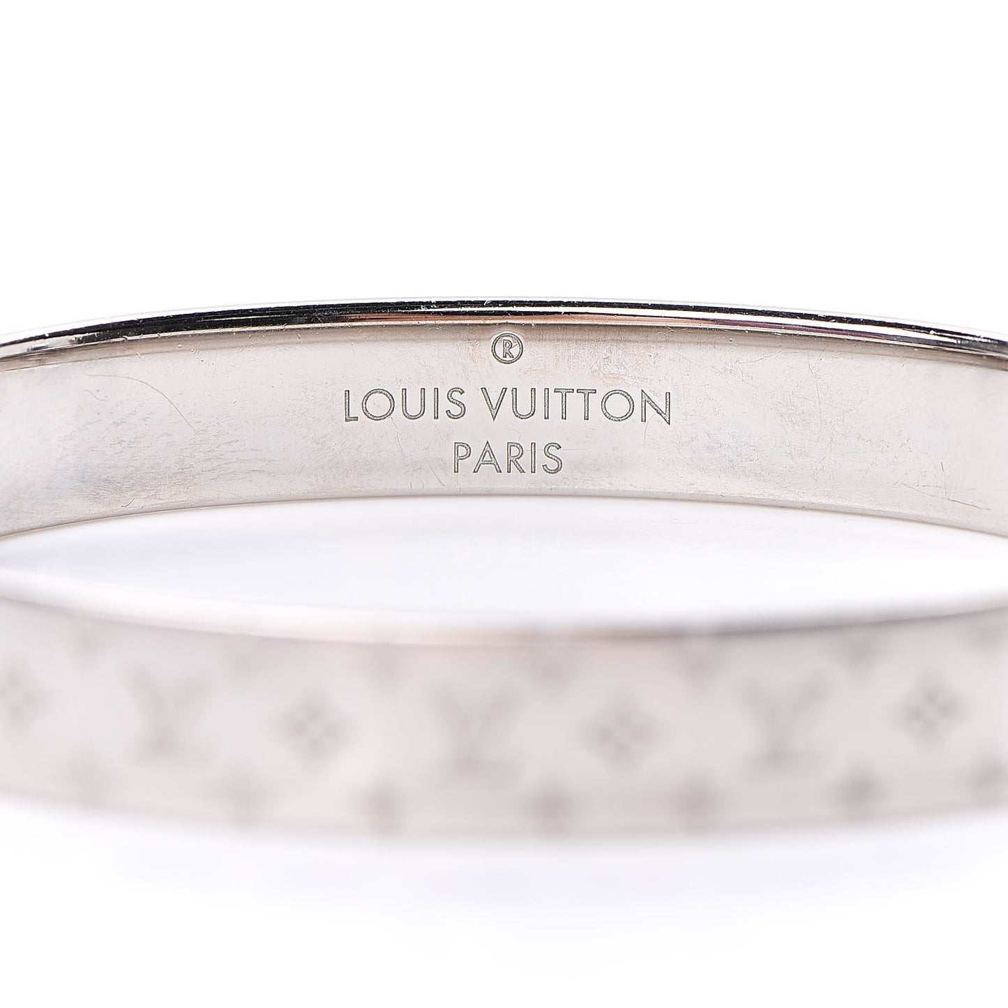 Palladium Monogram Nanogram Cuff M