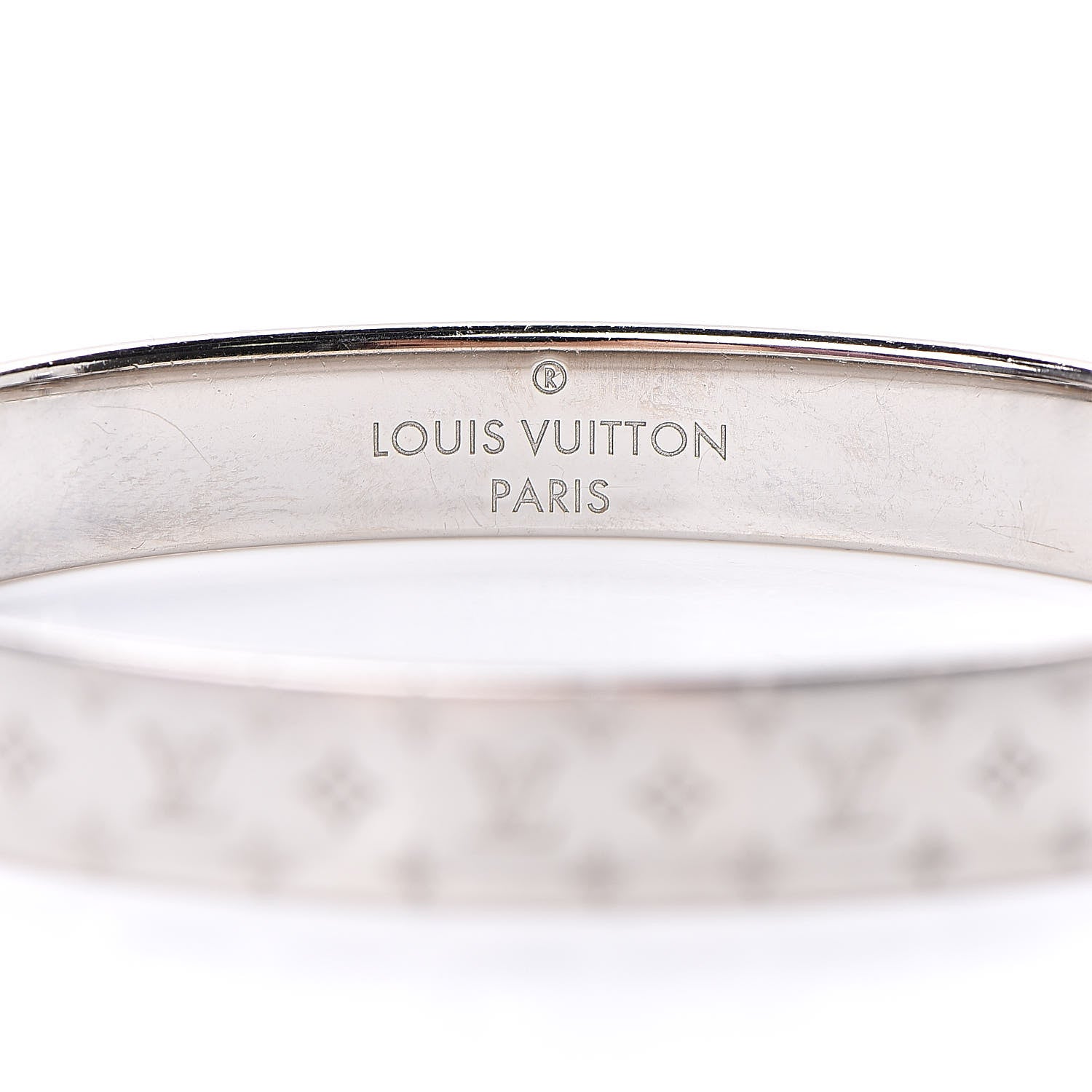 Louis Vuitton Palladium Monogram Nanogram Cuff M 4 of 7