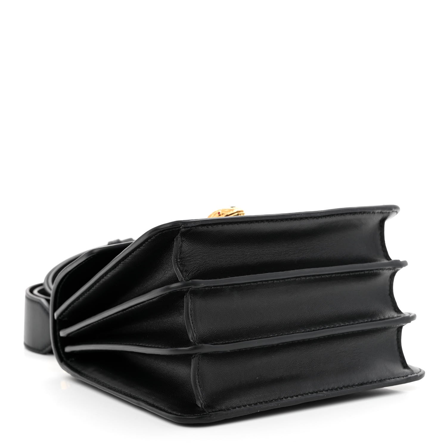 Bulgari Nappa Serpenti Forever Small Maxi Chain Top Handle Bag Black 5 of 10