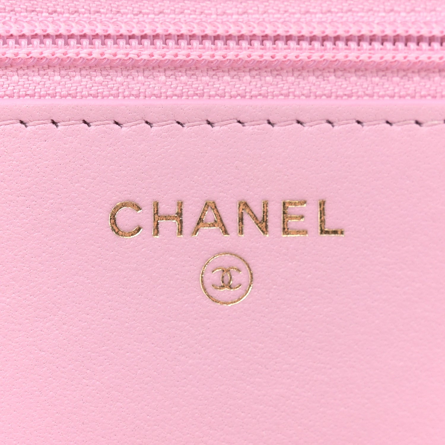 Chanel Lambskin Quilted Trendy CC Wallet On Chain WOC Pink 6 of 12