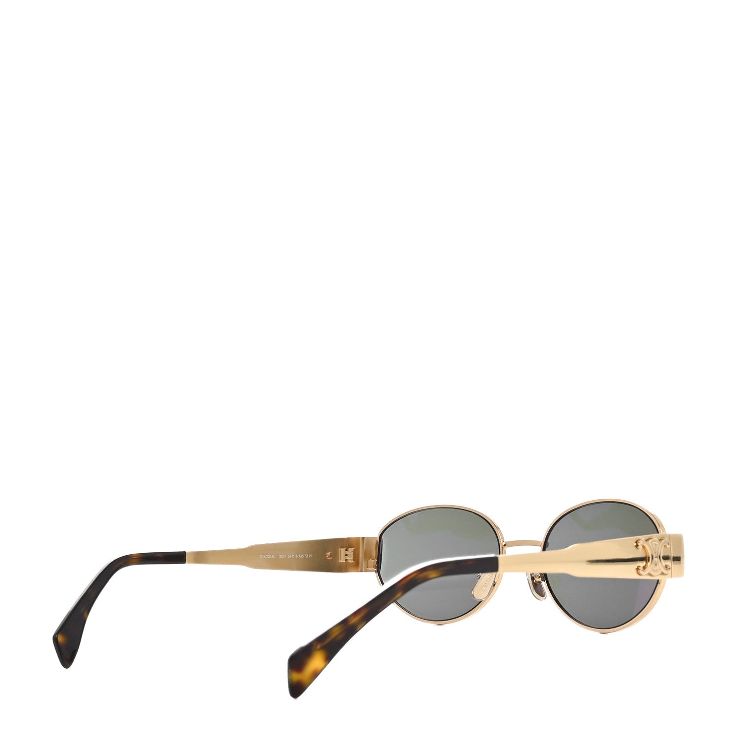 Celine Metal Triomphe 01 Sunglasses CL40235U Gold Green 3 of 7