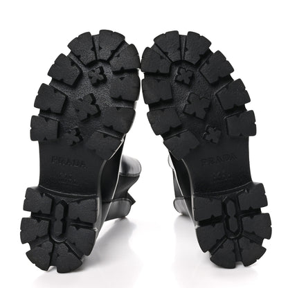 Prada Spazzolato Rois Mens Monolith Chelsea 55mm Tall Boots 38 Black 6 of 10