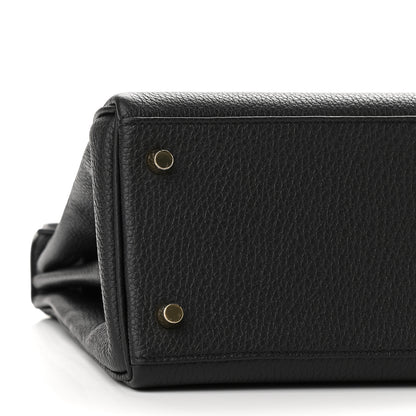 Hermes Togo Kelly Retourne 28 Black 7 of 8