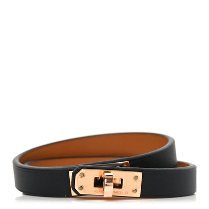 Hermes Swift Mini Kelly Double Tour Bracelet T2 Black 1 of 7