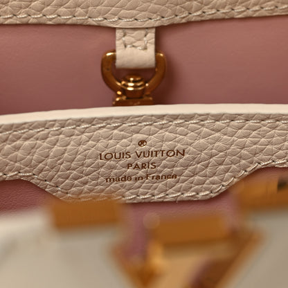 Louis Vuitton Taurillon Gelato Capucines BB Tonal Vanilla Beige 6 of 12