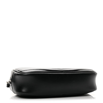 Saint Laurent Calfskin Matelasse Monogram Mini Lou Camera Bag Black 4 of 13