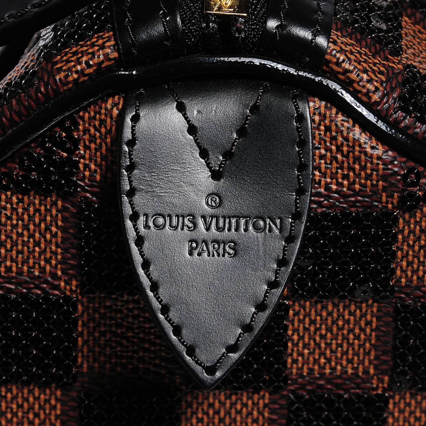 Damier Paillettes Speedy 30 Black