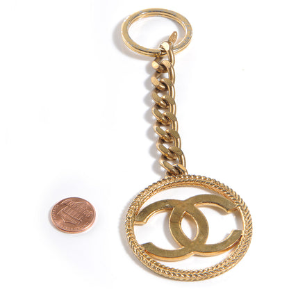 Chanel CC Key Chain Gold 2 of 4