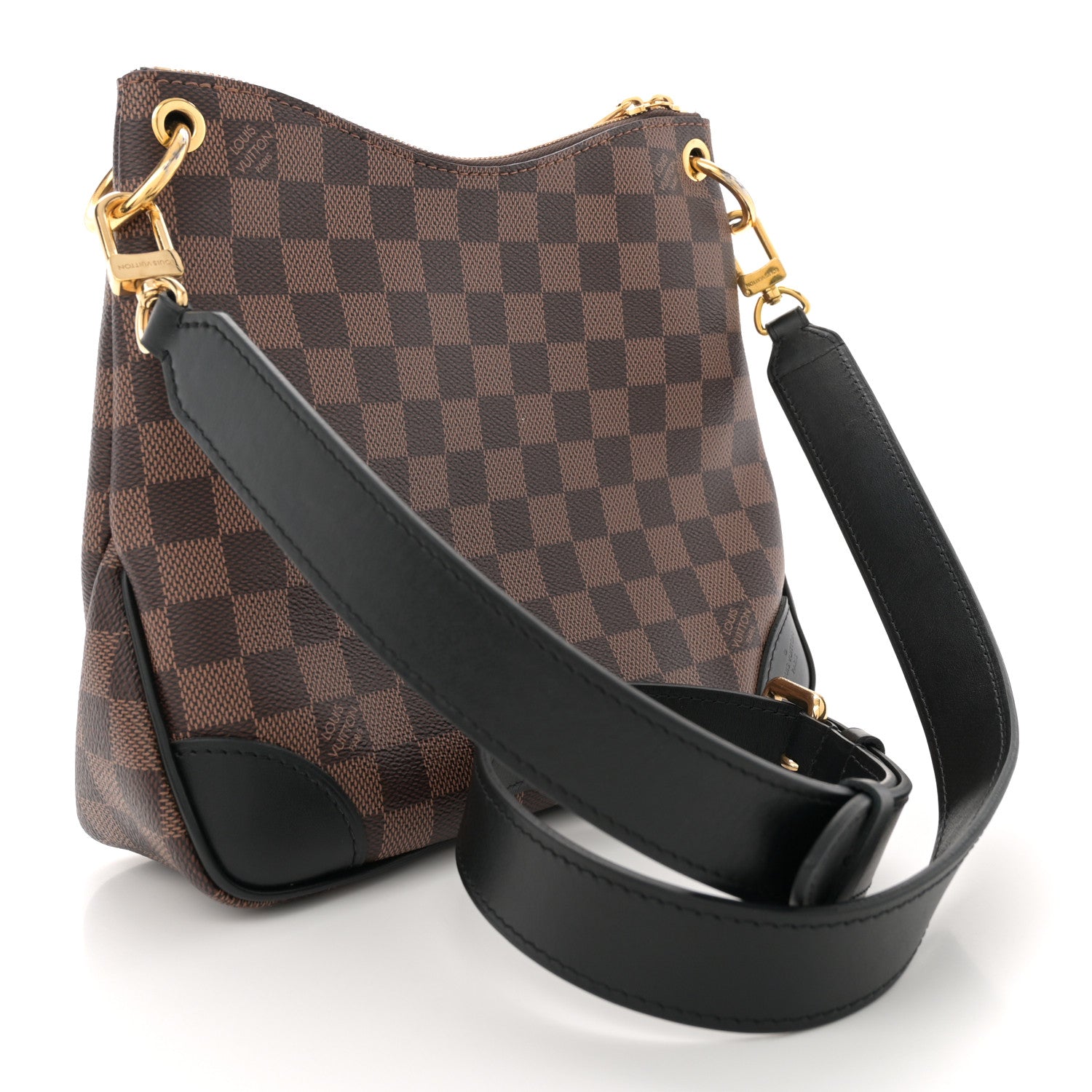 Louis Vuitton Damier Ebene Odeon PM Black 3 of 10