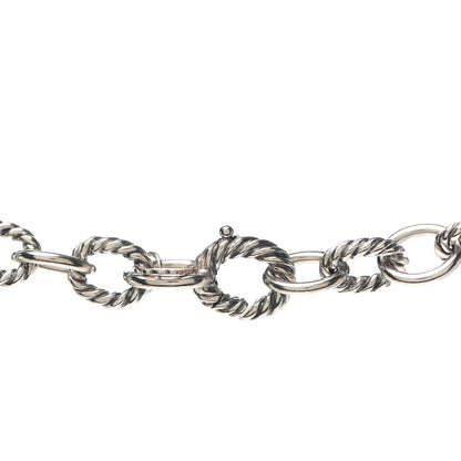 David Yurman Sterling Silver 10mm Medium Oval Link Necklace 4 of 5