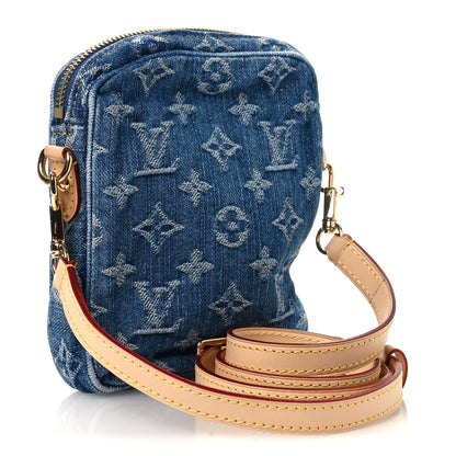 Louis Vuitton Denim Fairfax Pochette Blue 3 of 9