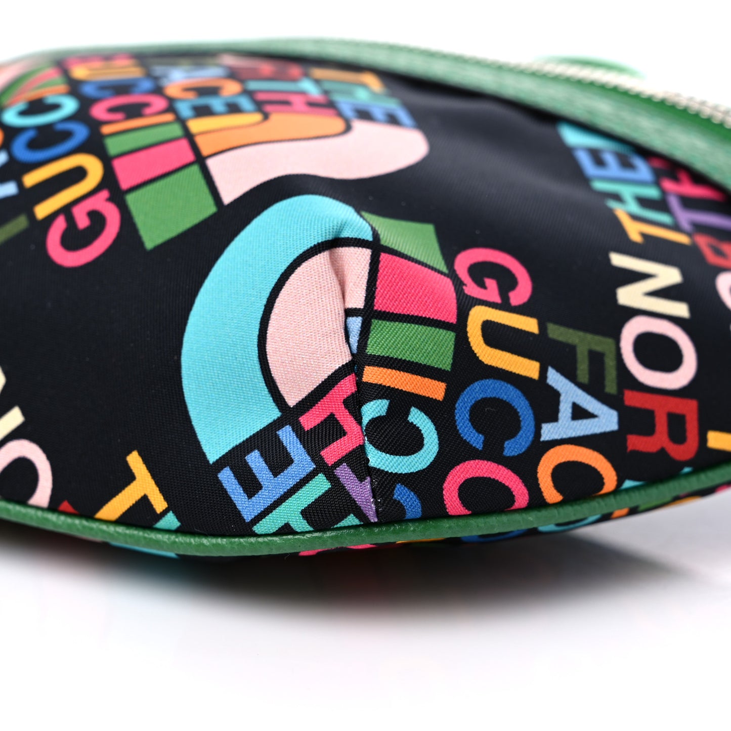 X THE NORTH FACE Econyl Nylon Textured Dollar Calfskin Belt Bag Black Turquoise New Shamarock New Cherry Red