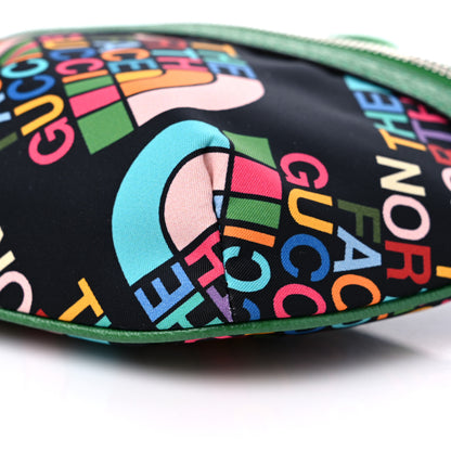 Gucci X THE NORTH FACE Econyl Nylon Textured Dollar Calfskin Belt Bag Black Turquoise New Shamarock New Cherry Red 8 of 8