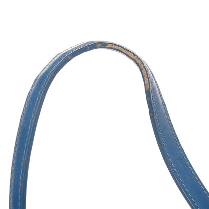 Christian Dior Coated Canvas Cannage Medium Panarea Tote Cobalt Blue 9 of 20