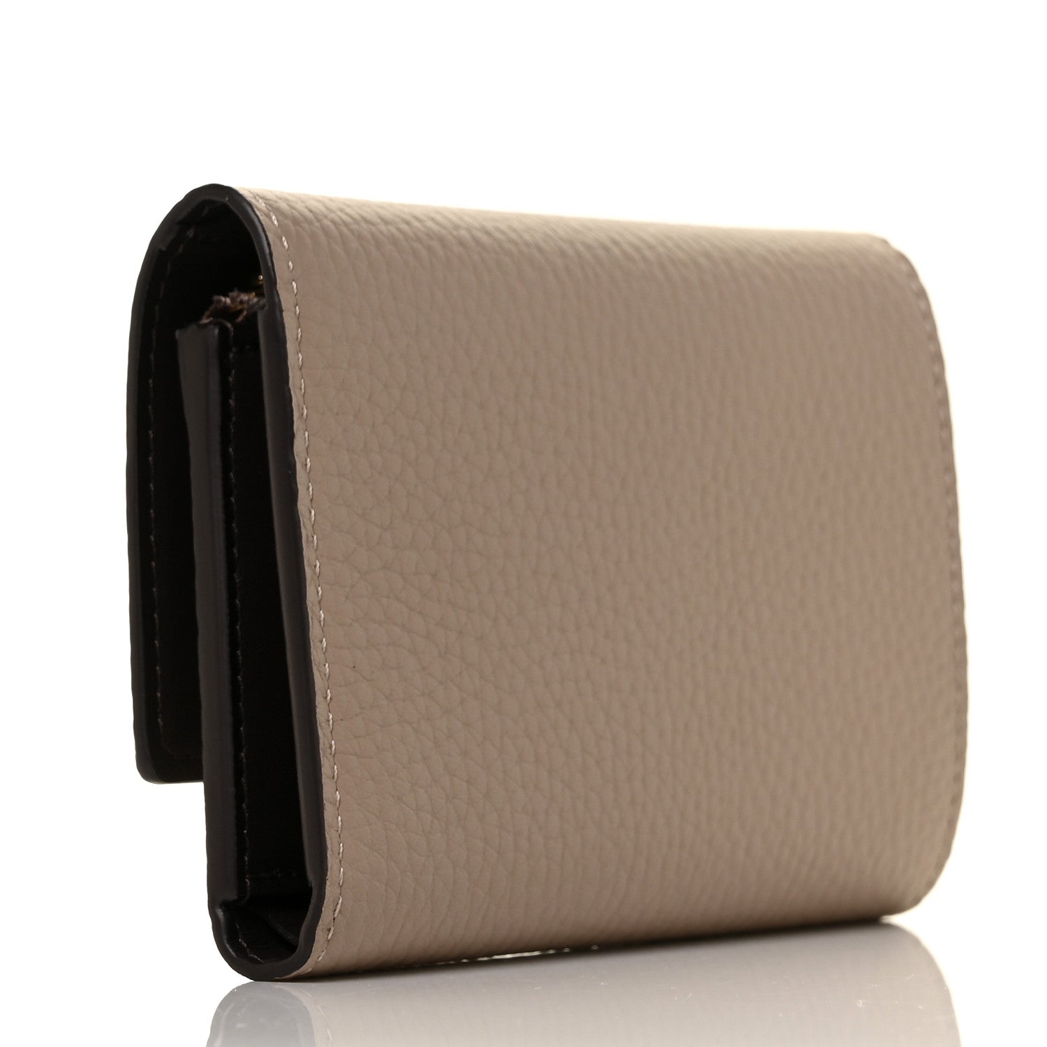 Louis Vuitton Taurillon Capucines Compact Wallet Galet 3 of 8