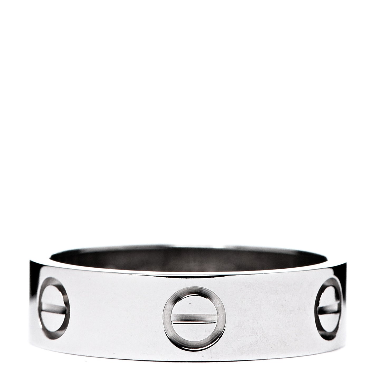 18K White Gold 5.5mm LOVE Ring 56 7.5