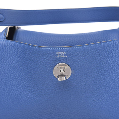 Hermes Taurillon Clemence Lindy 26 Bleu Zellige 6 of 10
