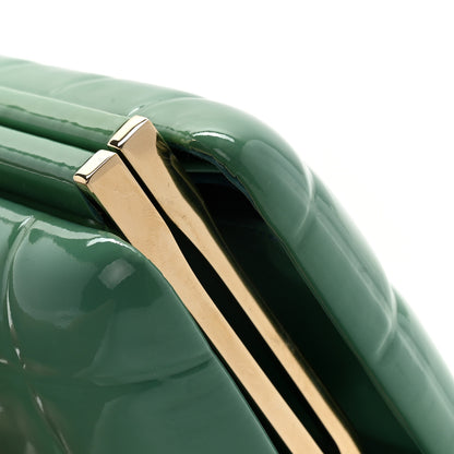 Chanel Patent Frame Chocolate Bar Clutch Light Blue 8 of 8