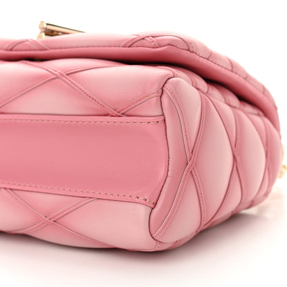 Louis Vuitton Lambskin Malletage Top Handle GO-14 MM Raspberry 10 of 10