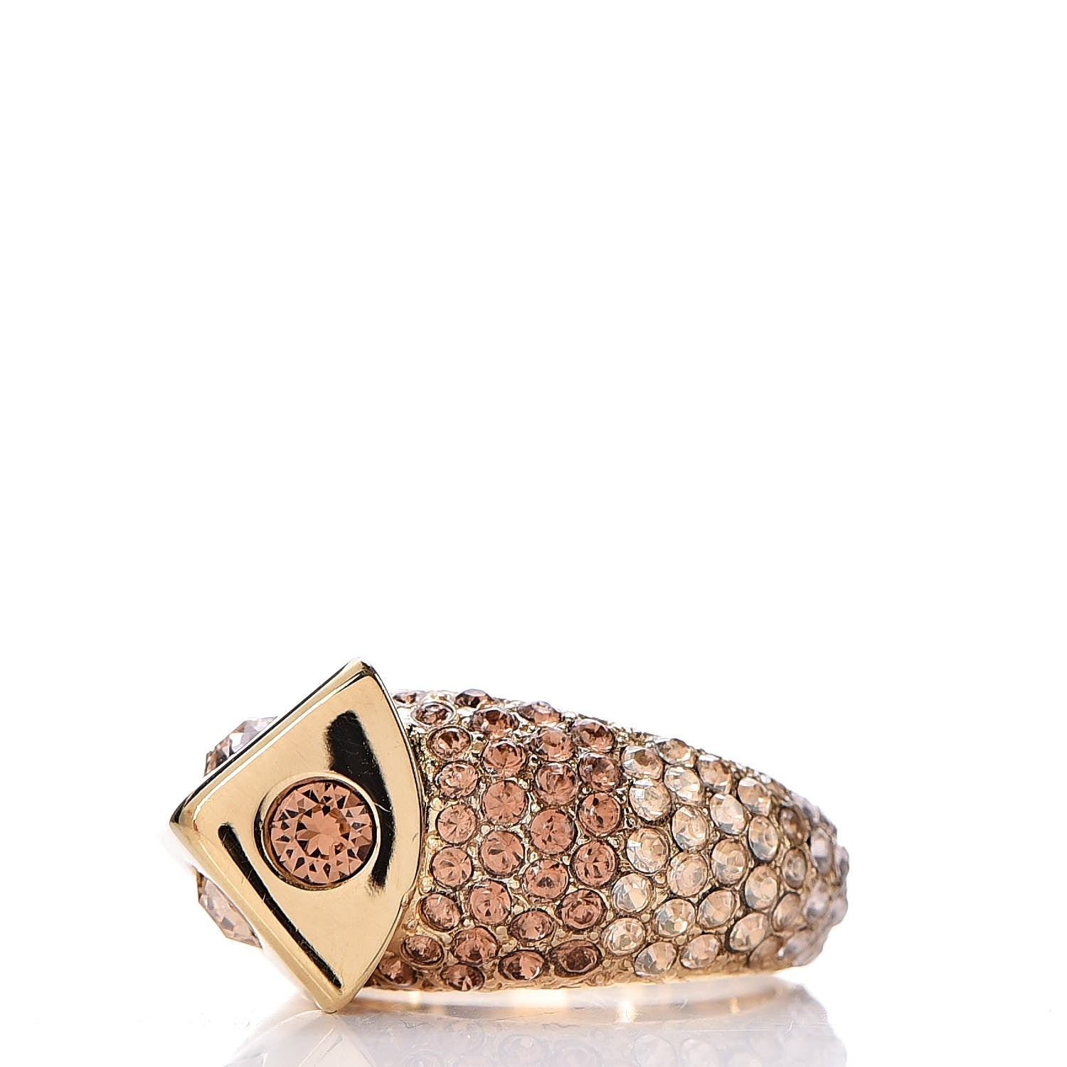 Louis Vuitton Trunkies Strass Ring L Gold 3 of 7