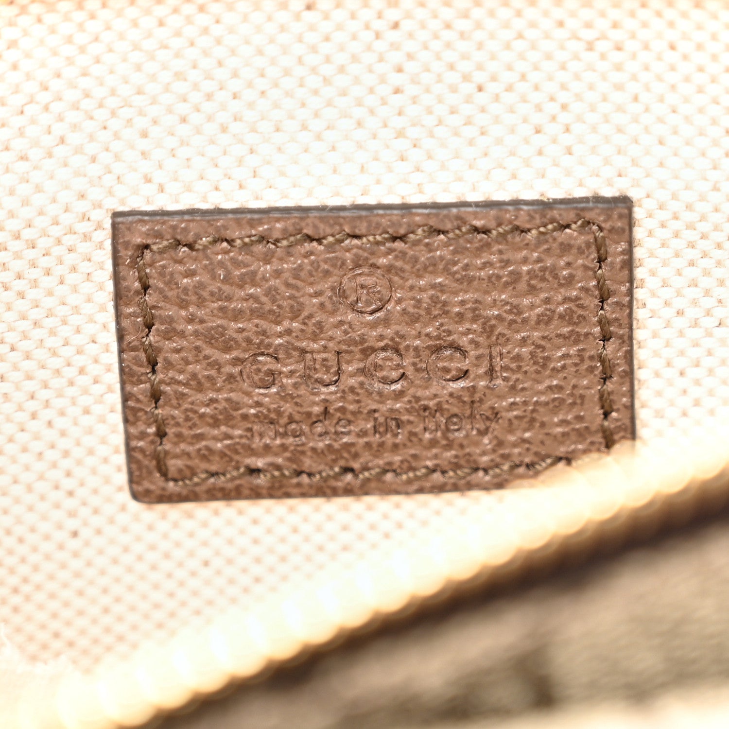 Gucci GG Supreme Monogram Textured Dollar Calfskin Blondie Belt Bag Beige Ebony New Acero 6 of 12