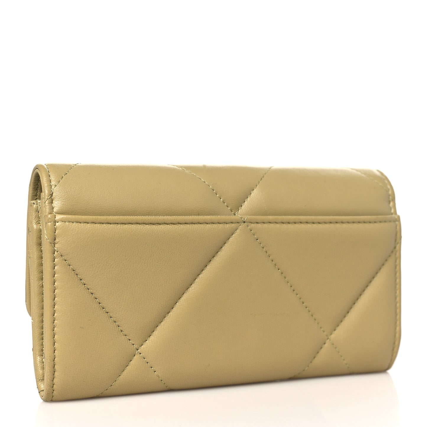 Lambskin Quilted Chanel 19 Flap Wallet