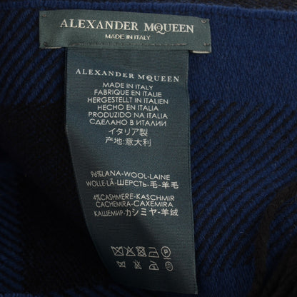 Alexander McQueen Wool Silk Cashmere Skull Scarf Black 4 of 7