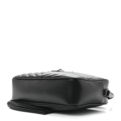 Saint Laurent Calfskin Matelasse Monogram Lou Camera Bag Black 8 of 10