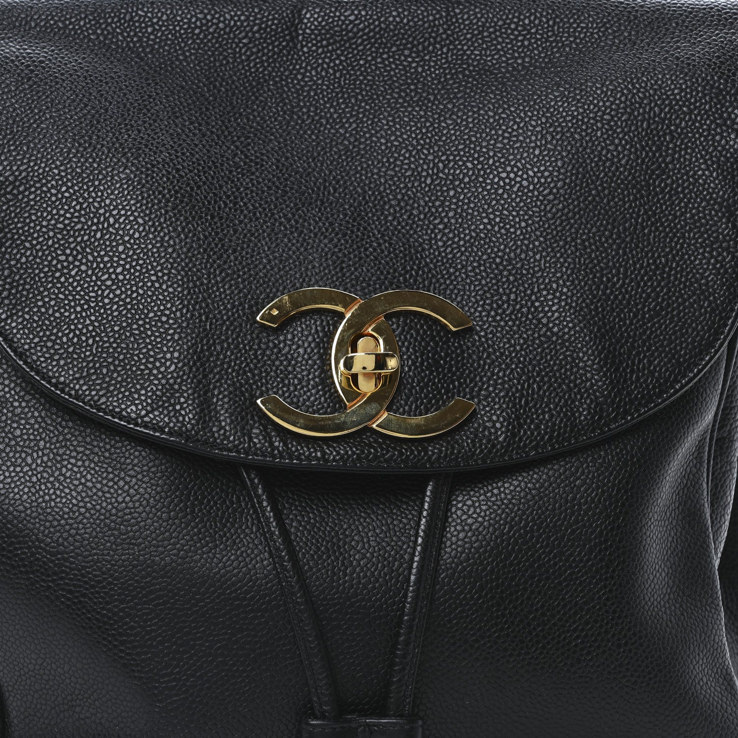 Chanel Caviar CC Backpack Black 7 of 9
