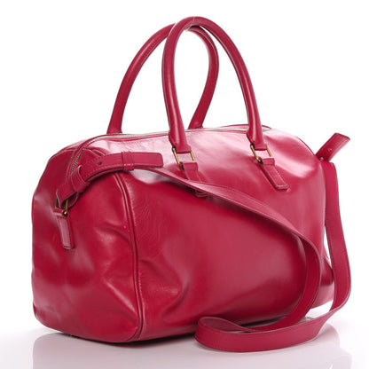 Saint Laurent Calfskin Classic Duffle 6 Fuchsia 3 of 17