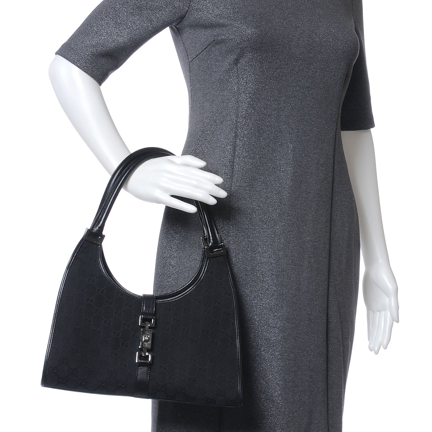 Monogram Small Bardot Black