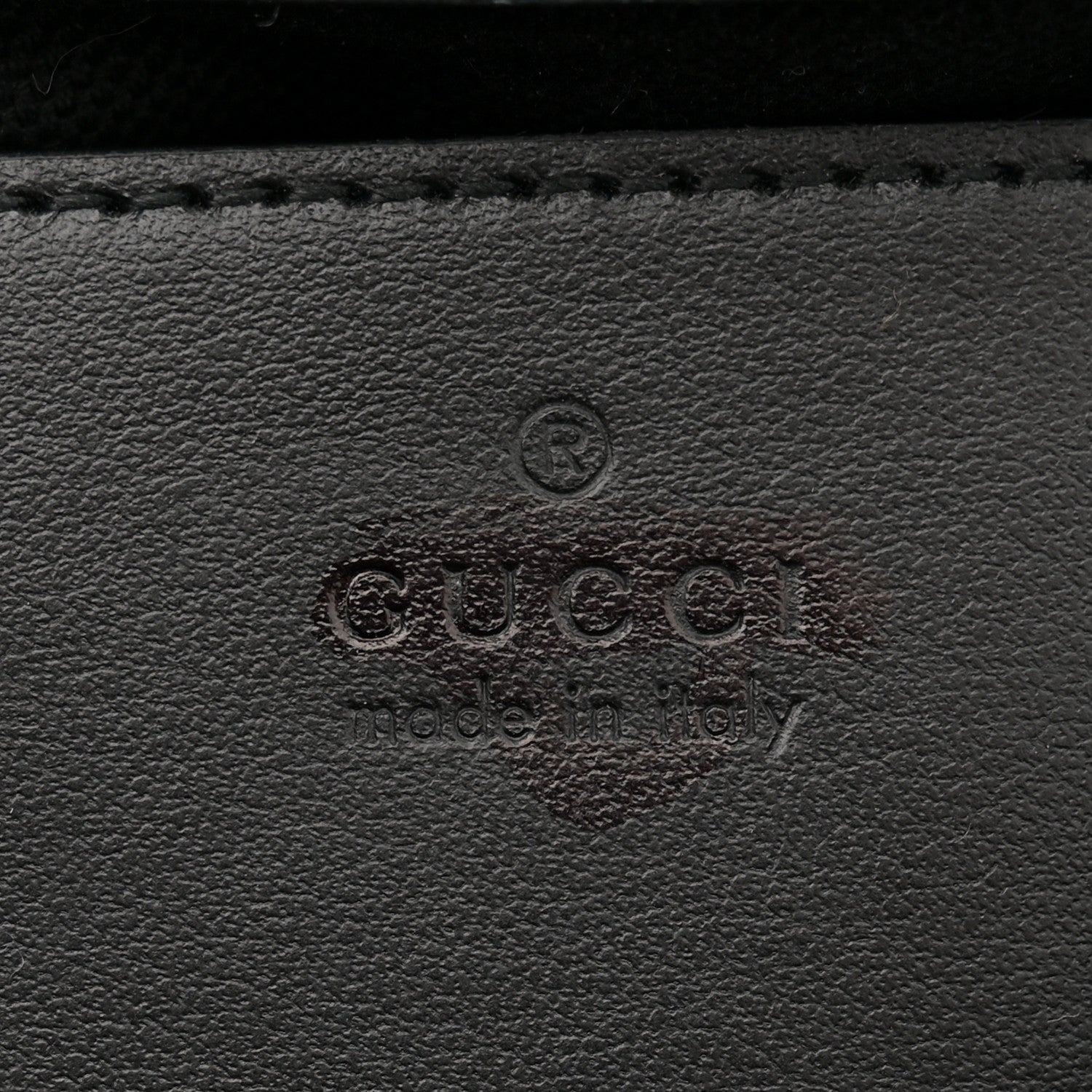Gucci Calfskin Matelasse Monochrome Mini GG Marmont Crossbody Shoulder Bag Black 6 of 11