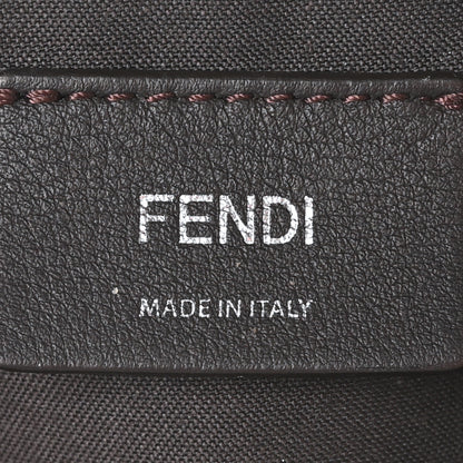 Fendi Vitello King Logo Embossed Mini By The Way Boston Bag Cuoio 6 of 10