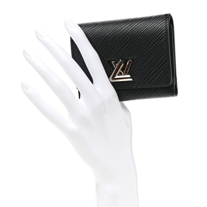 Louis Vuitton Epi Twist Compact Wallet Black 2 of 8